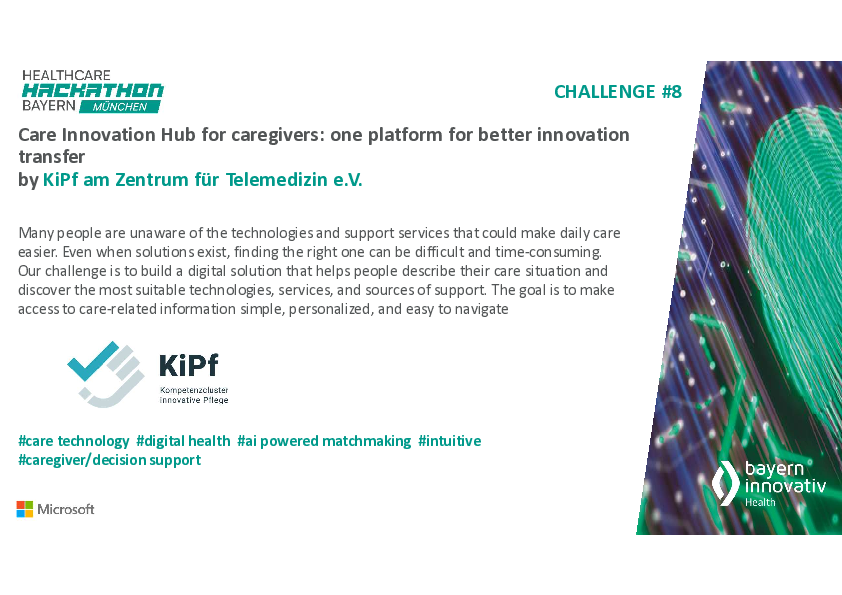 PDF Healthcare Hackathon Challenge 8 Kipf