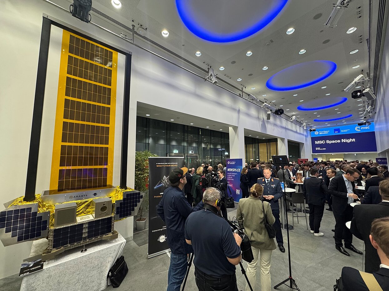 Orbital Wingman Model bei der BDI MSC Space Night 2026 