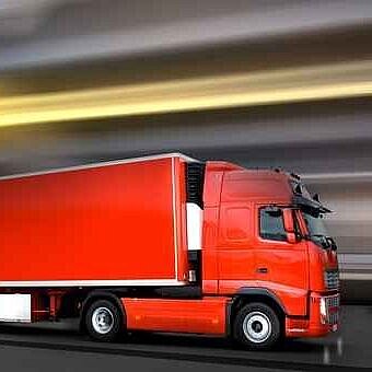 Roter LKW