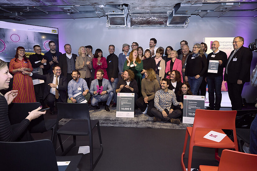 Preisträger mit Staatssekretär Tobias Gotthardt, Bayerisches Staatsministerium für Wirtschaft, Landesentwicklung und Energie