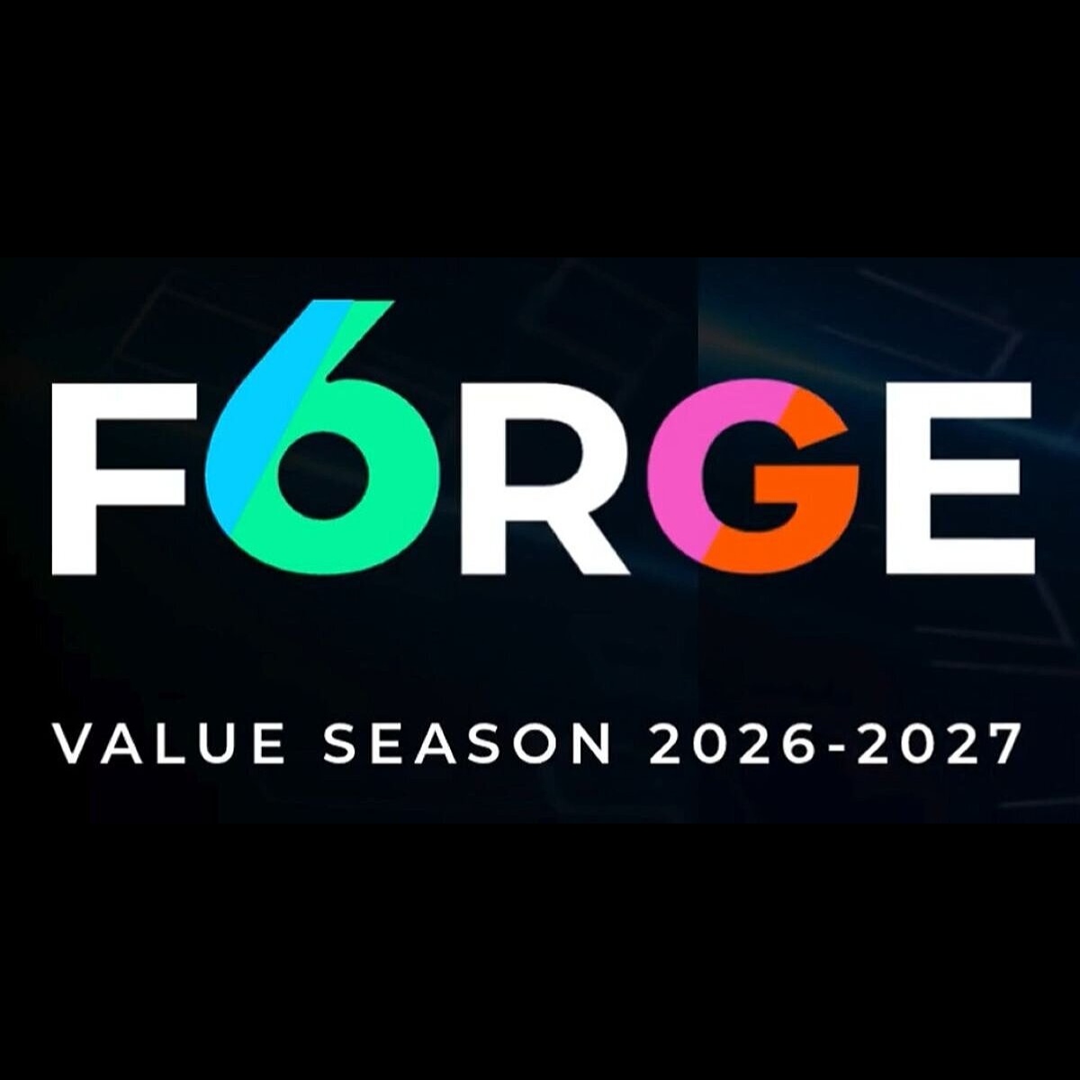 6G-Forge-Logo, written in front of a black background